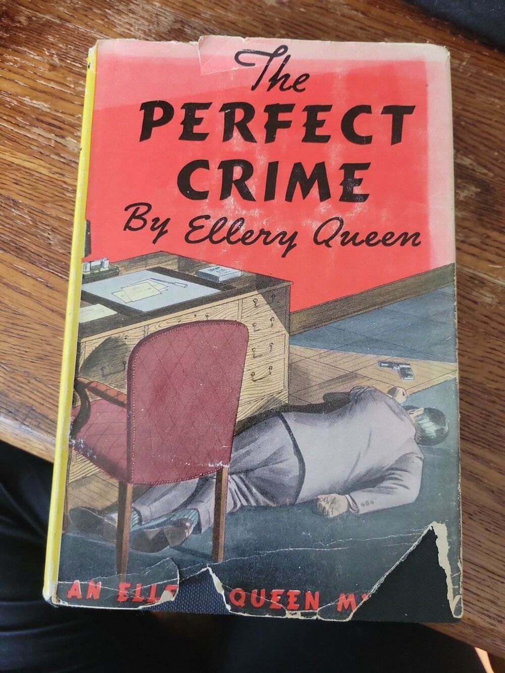1942 MYSTERY NOVEL"THE PERFECT CRIME" BY ELLERY QUEEN W/ DUST JACKET